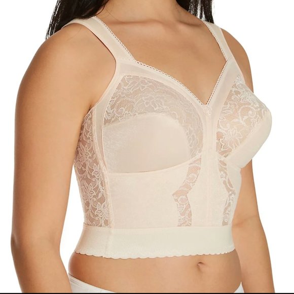 Carnival Full Figure Wide Strap Longline Bra Bustier Bullet Bra Style #730 NEW - Picture 3 of 9